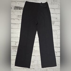 FHQ Black High Waist Dress Pants with Slits On the Bottom of the Pants ~ NWT
